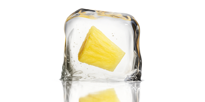 Frozen Mango Ice Cube